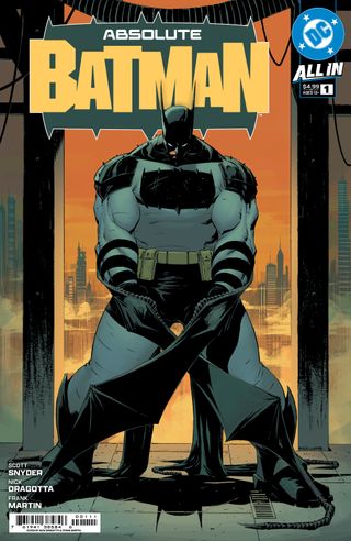 Nick Dragotta and Frank Martin's cover for Absolute Batman #1.