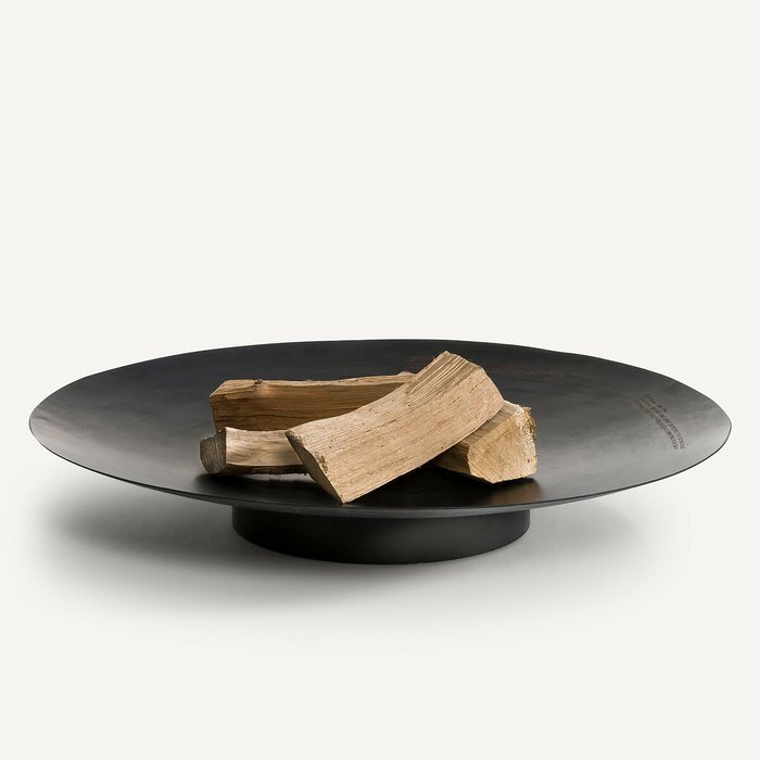 A bowl-shaped firepit