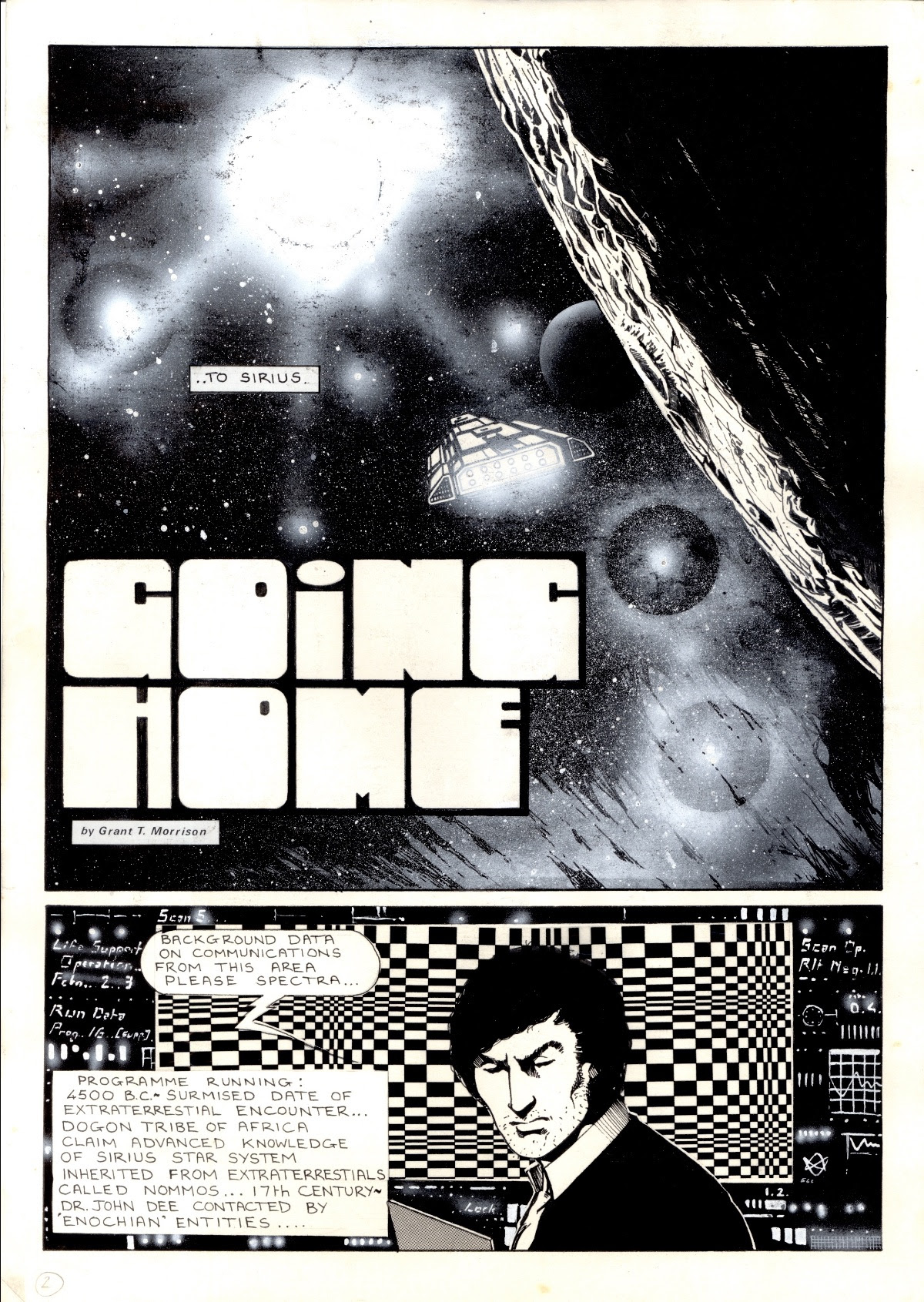 1982's "Going Home": Art and story by Grant Morrison