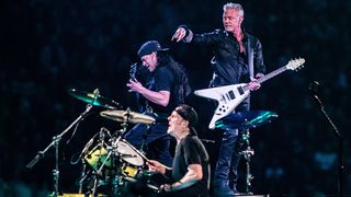 Metallica onstage at the Johan Cruyff Arena in Amsterdam