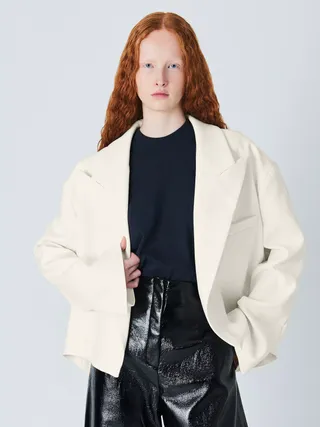 John Lewis X Awake Fashion Übergroße Jacke, Ecru