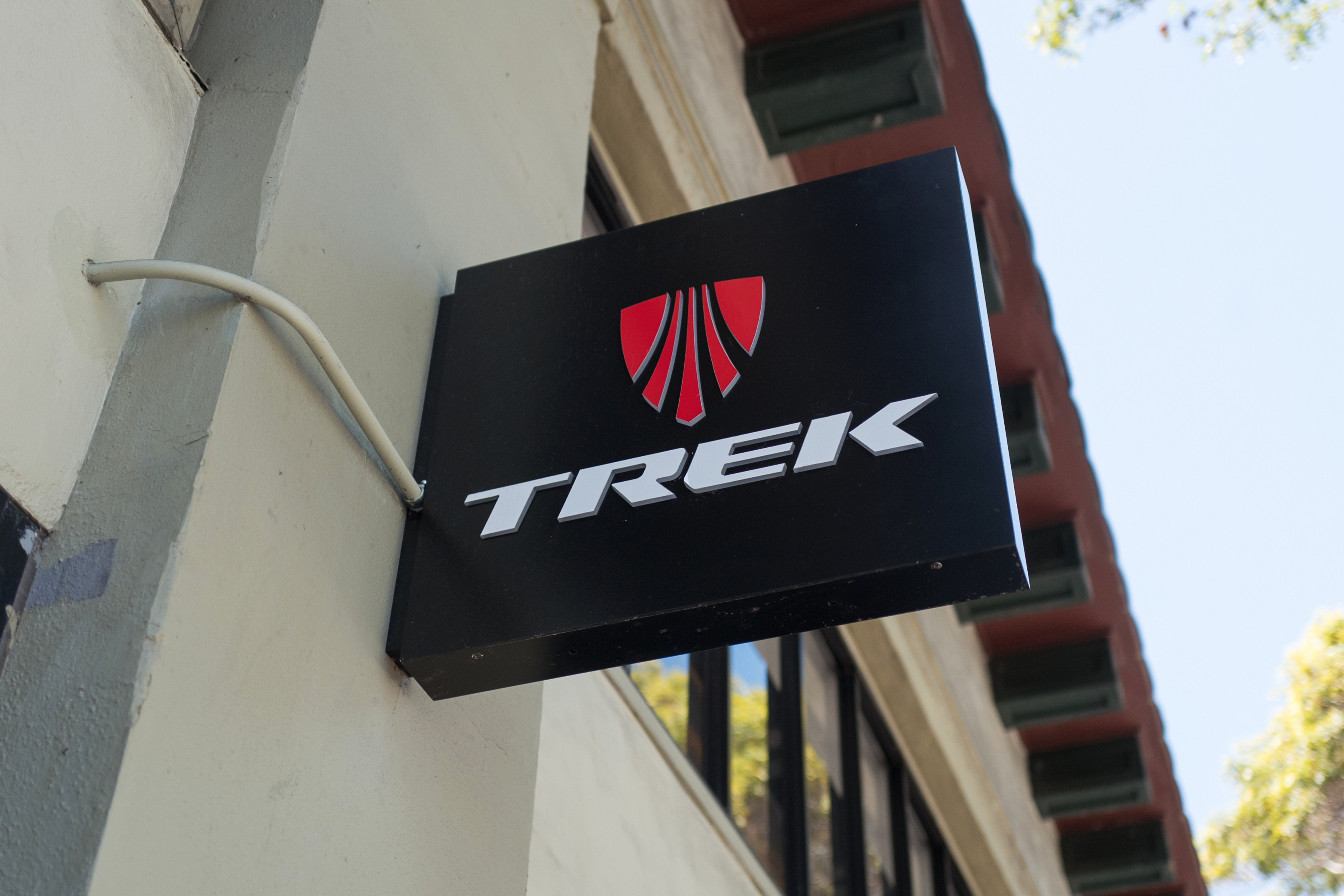 A Trek store sign