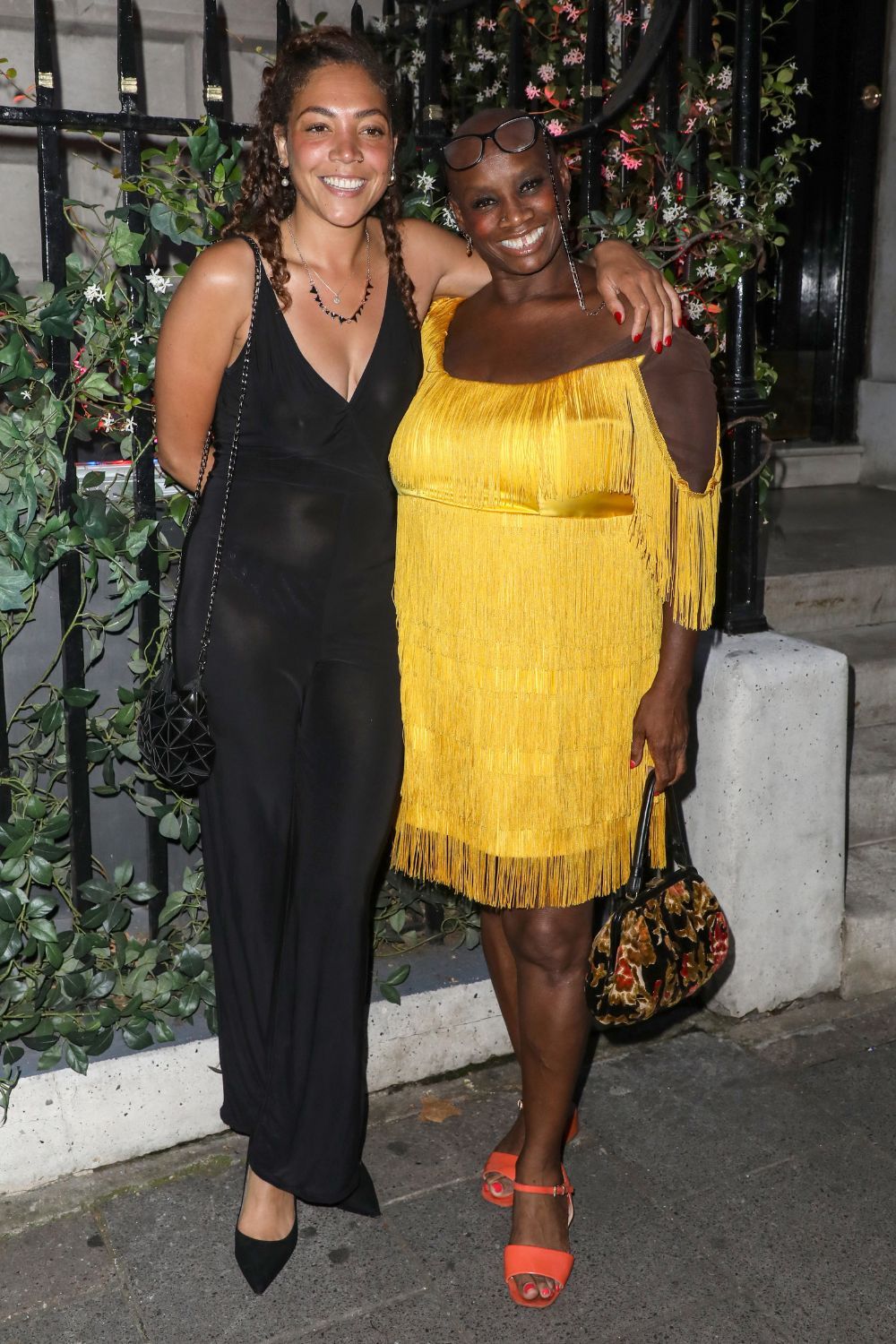Andi and Miquita Oliver attend a launch party at the Annabel's for Mabel's debut album "High Expectations"