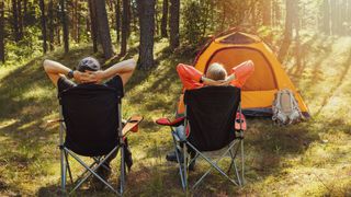 reasons you need a camping chair: relaxing in chairs