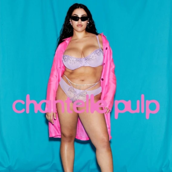 Chantelle branding featuring Chantelle Pulp font