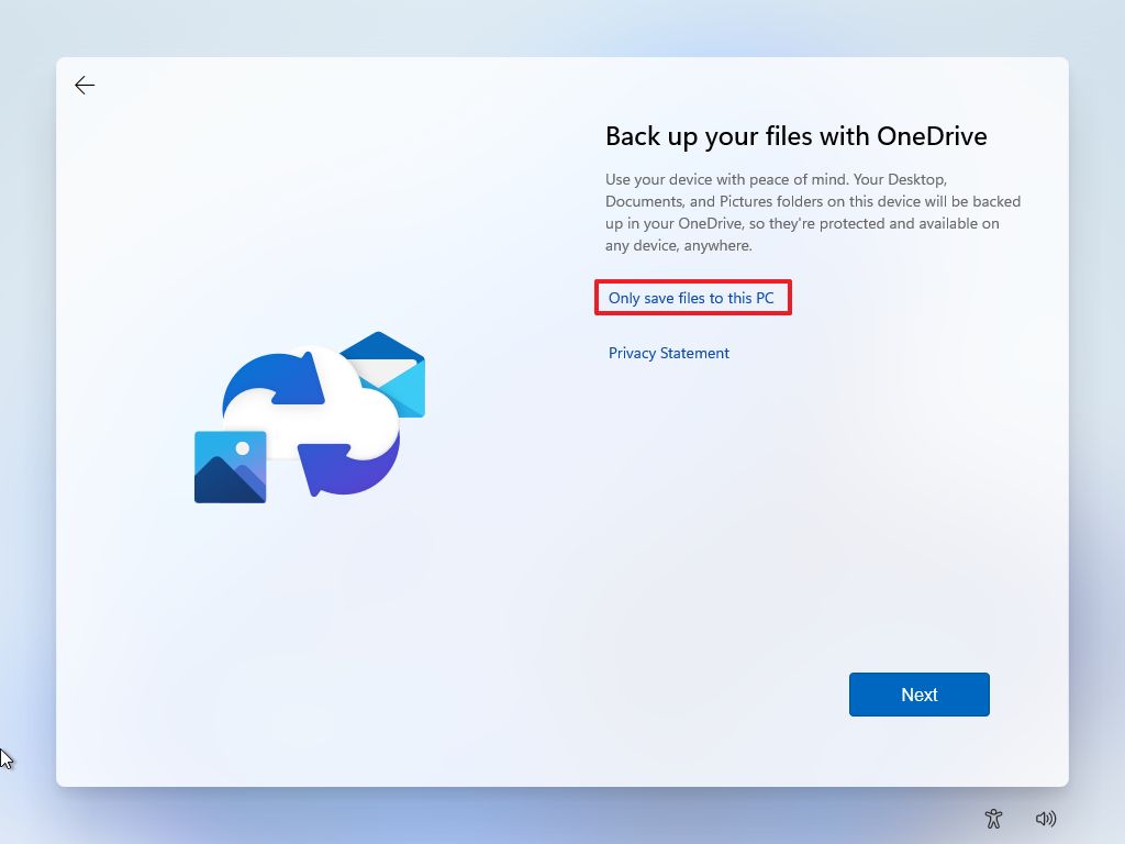 Windows 11 OOBE skip OneDrive