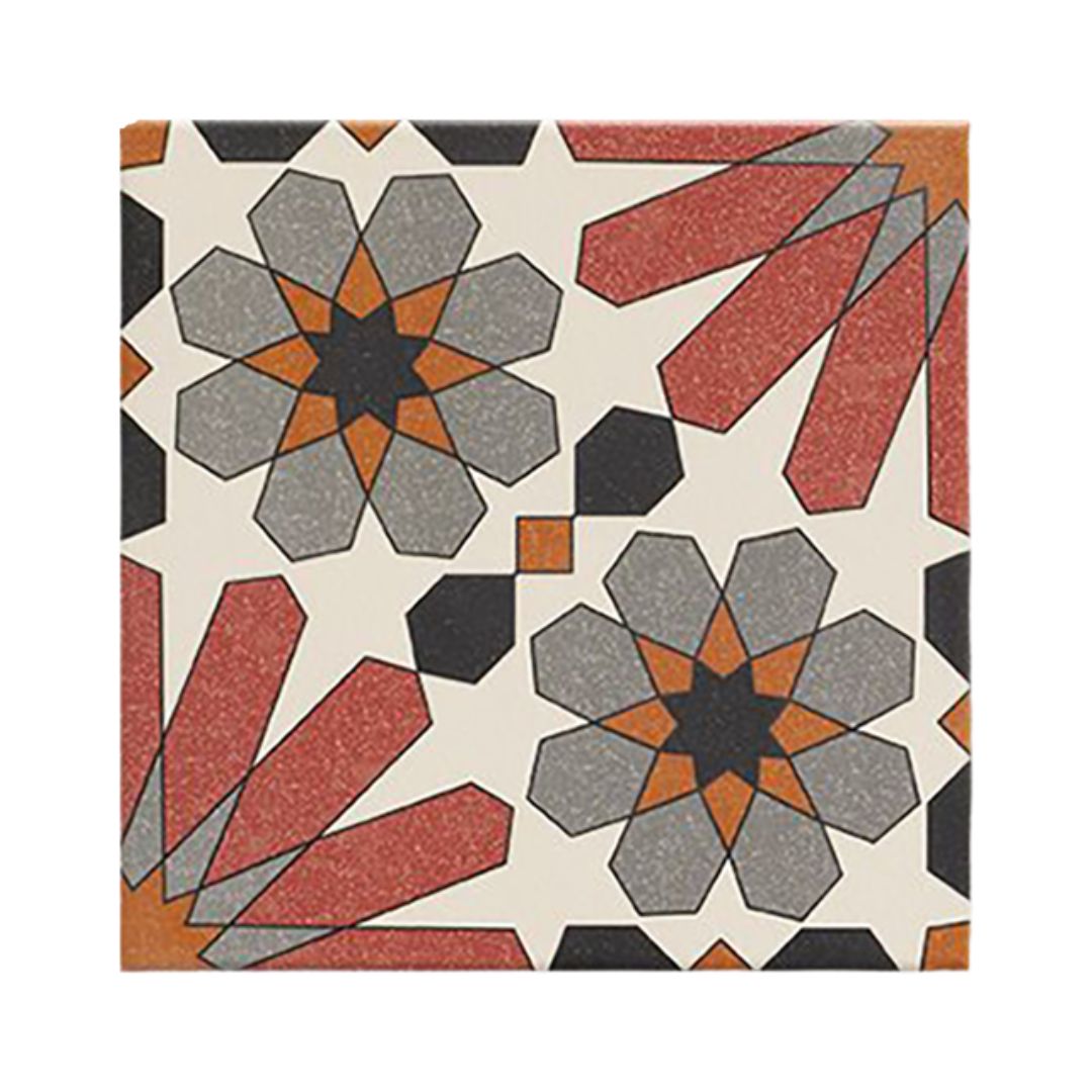 Victorian Plumbing, Arba Terracotta Moroccan Patterned Wall & Floor Tiles