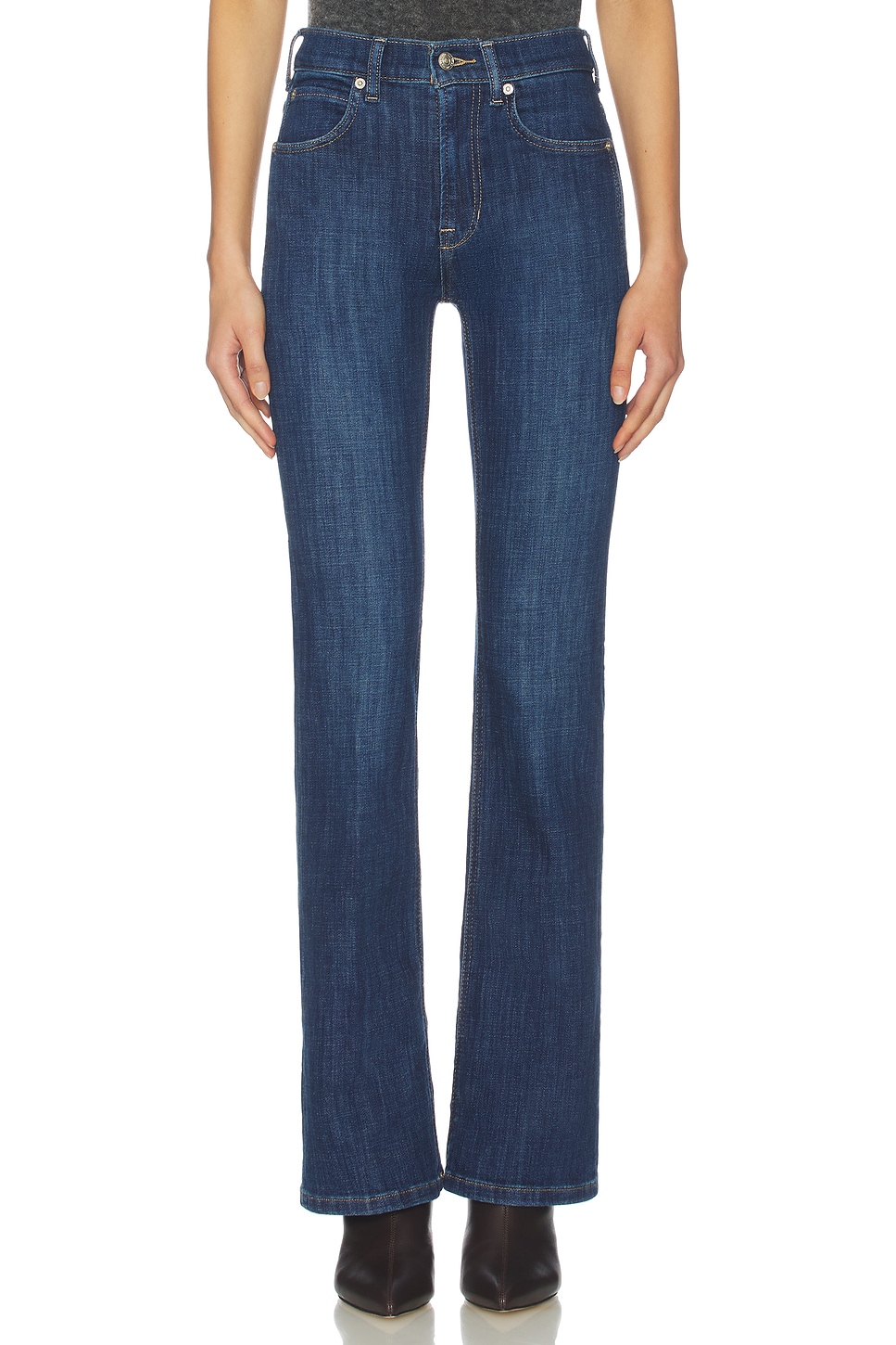 X We the Free Double Knot High Rise Straight in Aegean