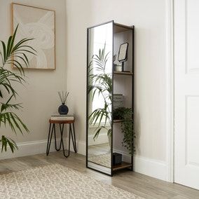 Fulton Mirrored Shelving Unit
