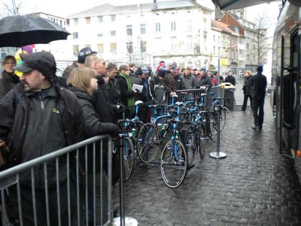 Ready for take off: Sky's Dogma's outside the bus