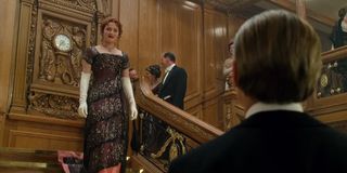 Titanic Kate Winslett Rose descends the staircase