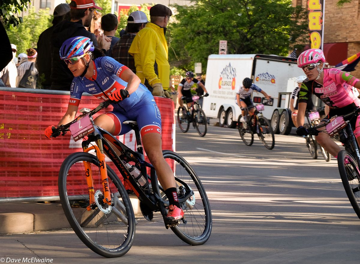 Katerina Nash (Clif Pro Team) was keeping her powder dry throughout the race