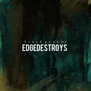 A graphic for the Edgedestroys Watercolour Photoshop brush pack