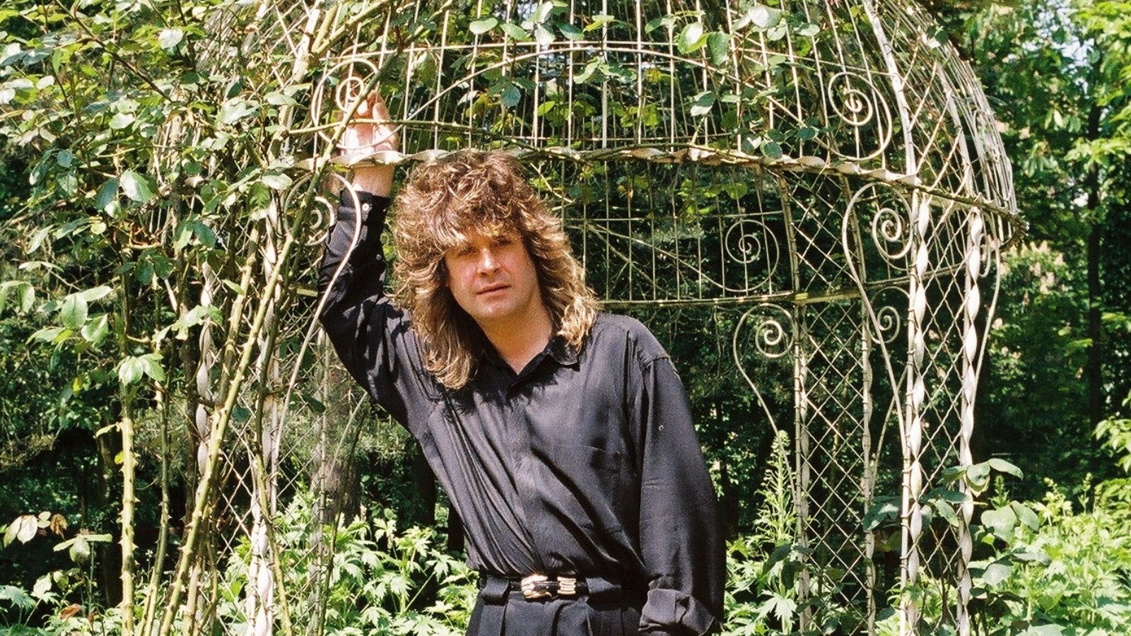 ozzy osbourne in his garden in the 80s
