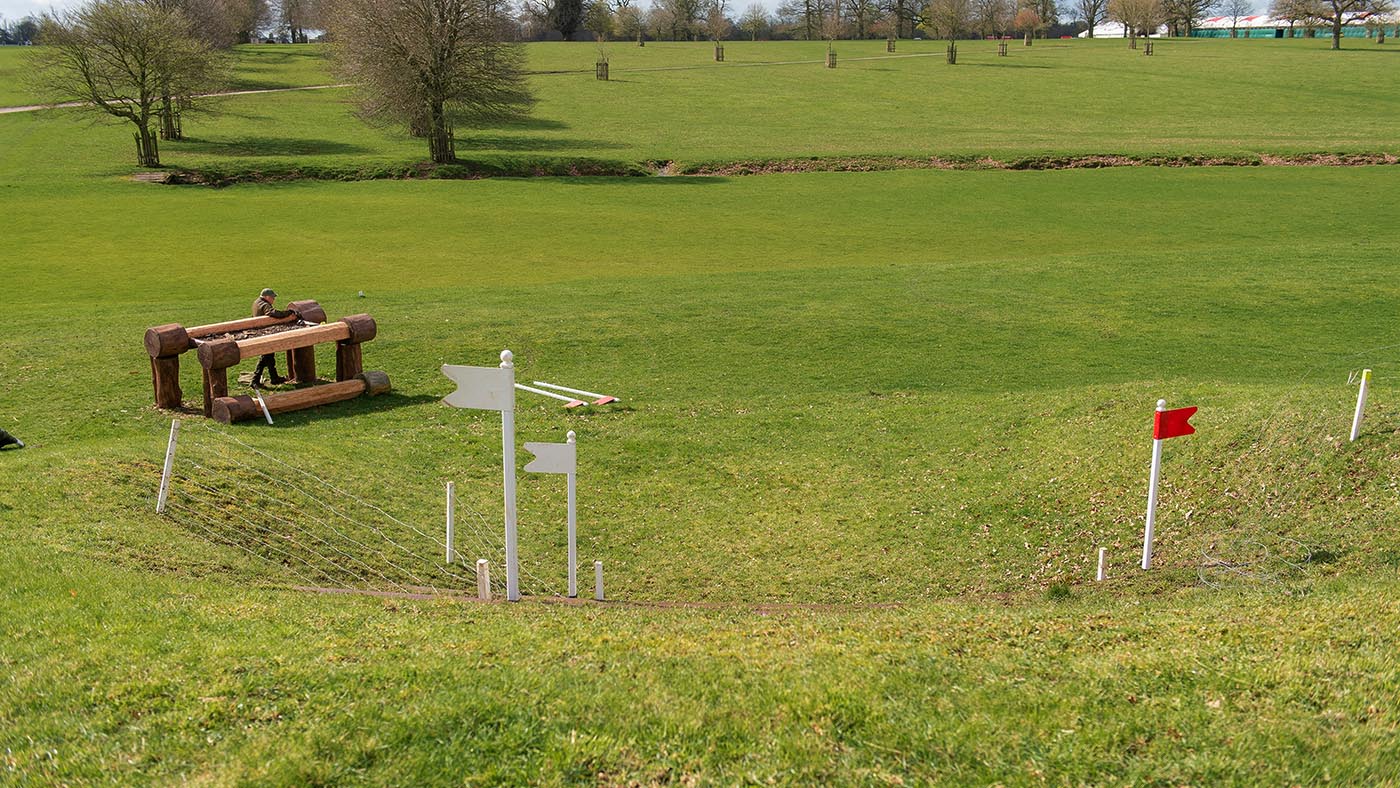 Badminton Horse Trials cross-country course 2023: fence 4
