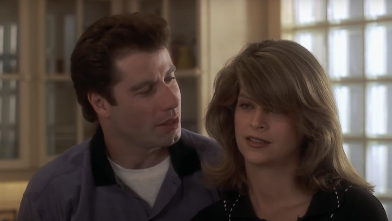 John Travolta and Kirstie Alley in Look Who's Talking