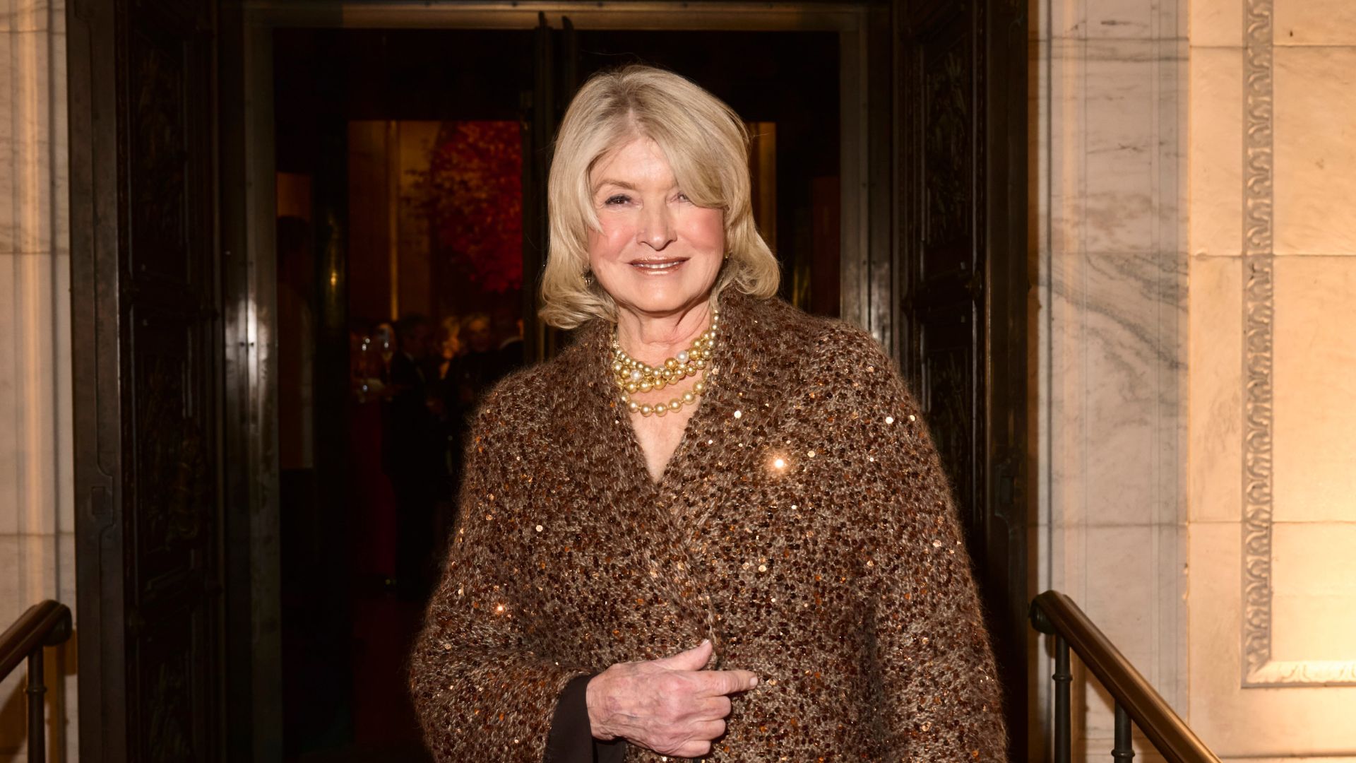 picture of Martha at the 2025 Library Lions gala at New York Public Library