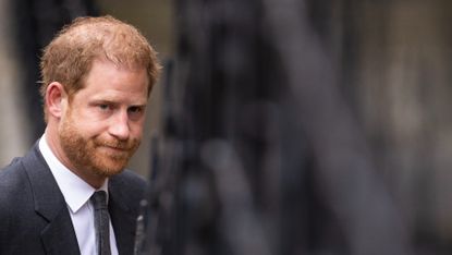 Prince Harry arrives at the Royal Courts of Justice in London on 28 March 2023