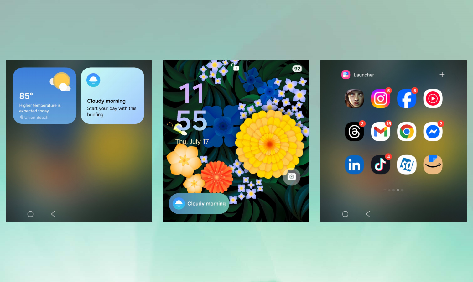 Galaxy Z Flip 7 Flex Cover Display screen shot.