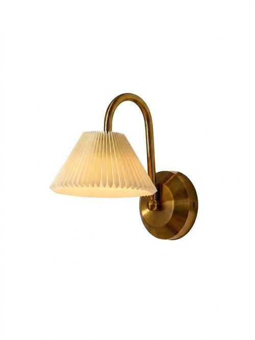Twila Rechargeable Pleated Wall Light - Brass