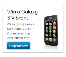 Win A Galaxy S from Bell