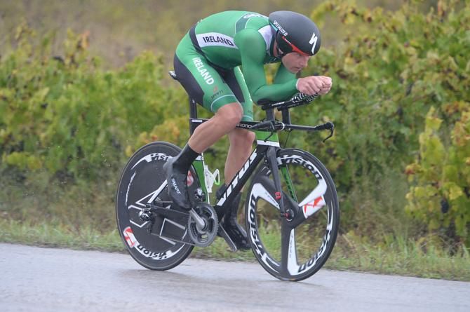 Ryan Mullen (Ireland) was narrowly beaten down to silver in the 2014 U23 World TT championships