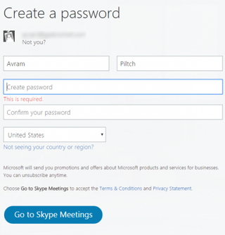 skype web meeting