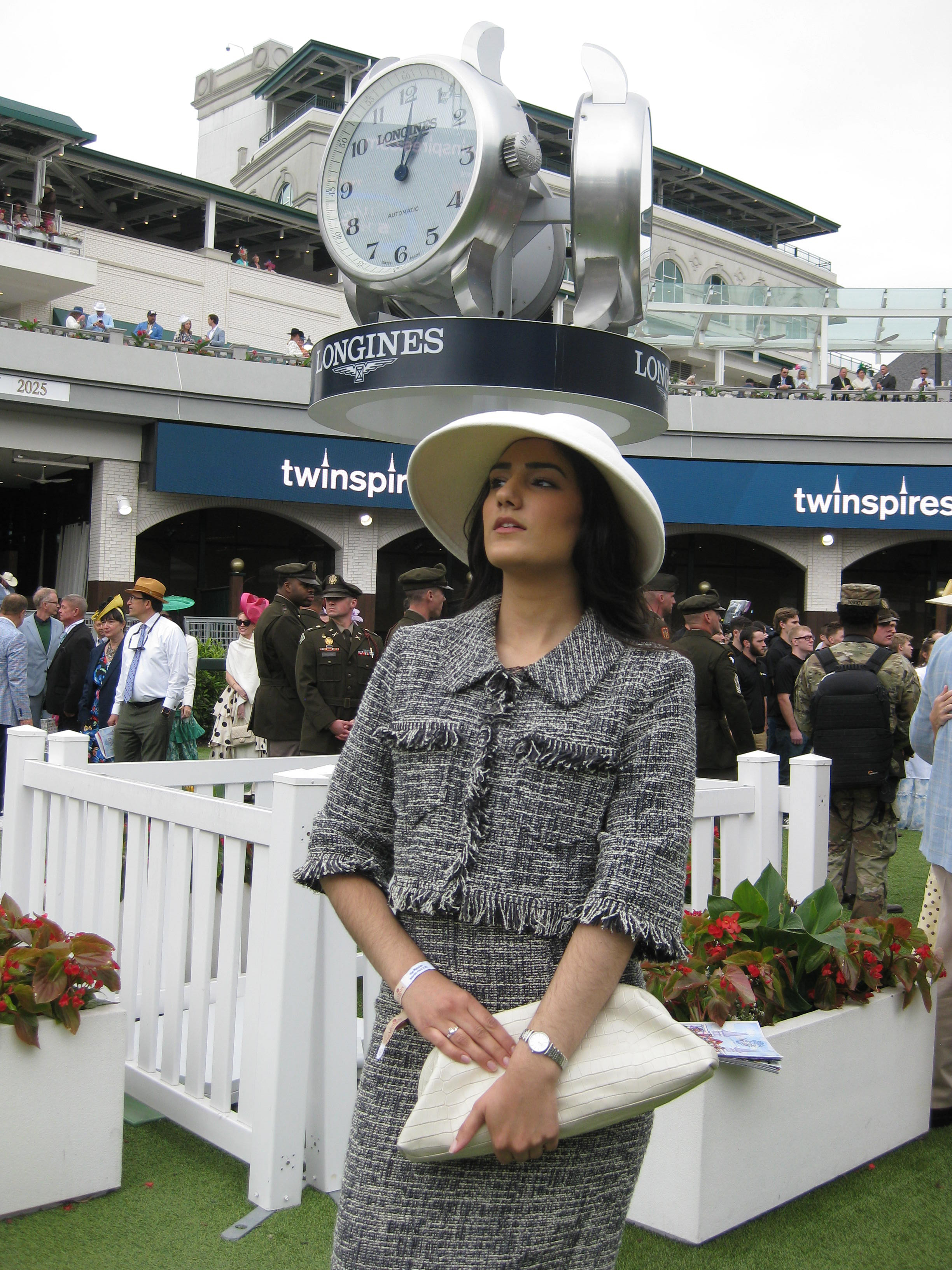 Josephine Hadjiloucas at the Kentucky Derby 2026 with Longines