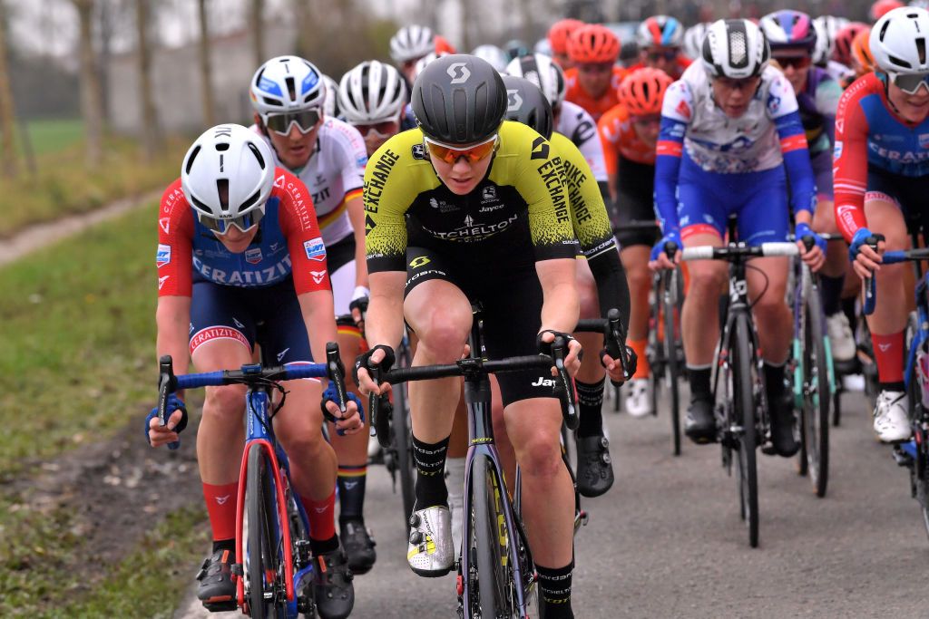 DE PANNE BELGIUM OCTOBER 20 Sarah Roy of Australia and Team Mitchelton Scott during the 3rd Driedaagse Brugge De Panne 2020 Women Classic a 1563km race from Brugge to De Panne AG3daagse on October 20 2020 in De Panne Belgium Photo by Luc ClaessenGetty Images
