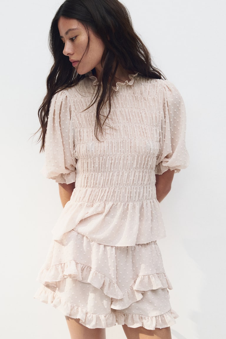 Smocked Plumeti Blouse