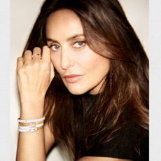 valerie messika wears diamond bracelets