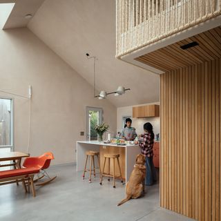 Kitchen at Clay retreat by PAD.