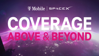 A promotional image for T-mobile and SpaceX&amp;#039;s satellite network service