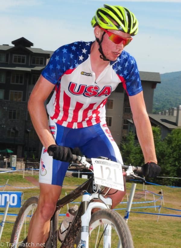 Bryan Duke heading up the mountain