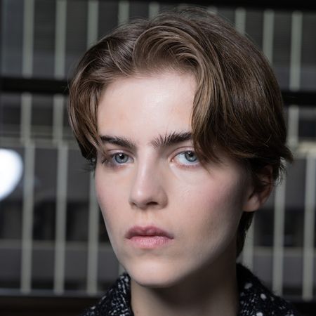 Cowlick hair trend at NYFW 