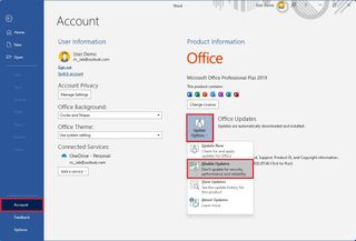 Office disable updates