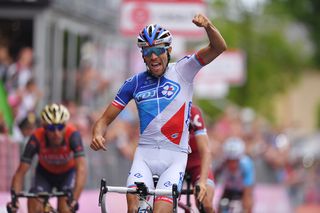 Thibaut Pinot wins stage 20 of the Giro d'Italia.