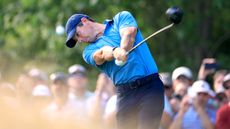 Rory McIlroy hits a drive