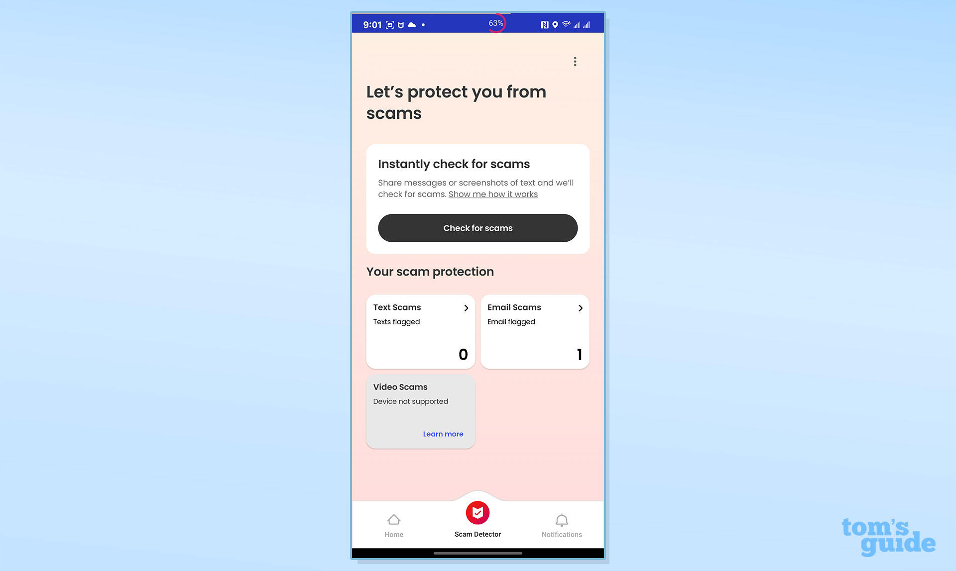 Screenshot of the McAfee+ Ultimate app
