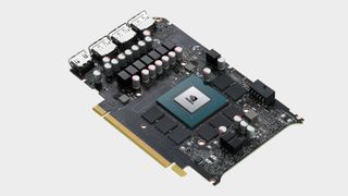 Nvidia RTX 3060 Ti GPU exposed PCB shot