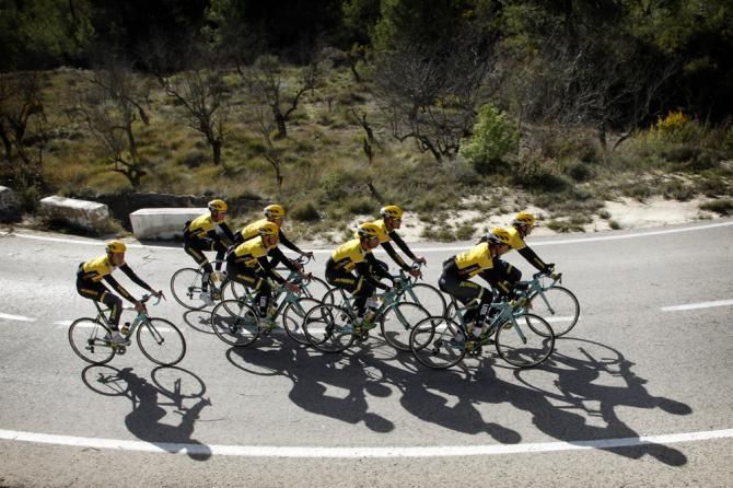 The Spanish countryside offers the Team LottoNL-Jumbo riders with the perfect terrain to train