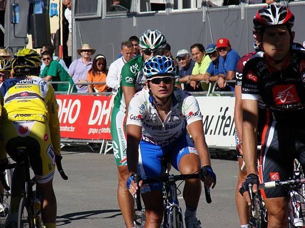 Riders cool down after a tough stage.