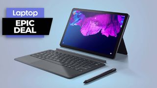 Lenovo Tab P11 Plus with keyboard and stylus