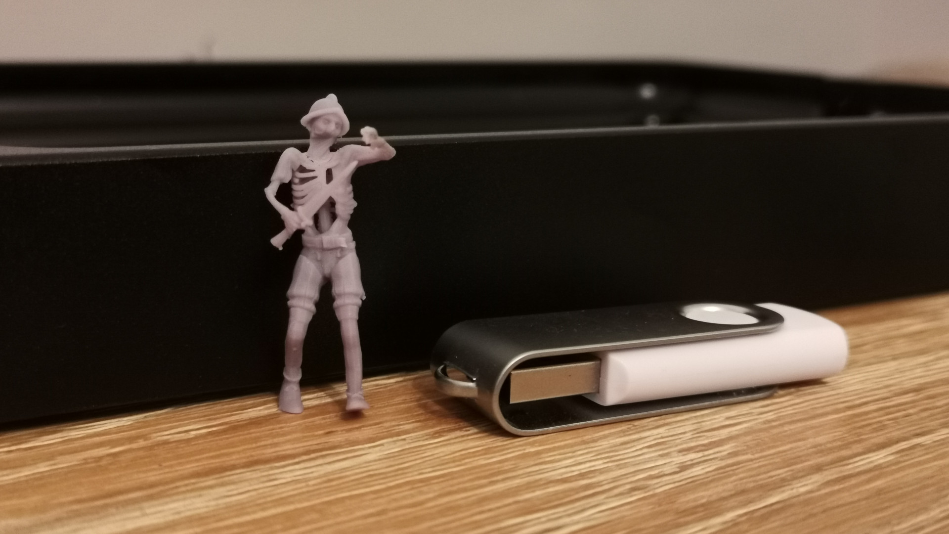Size comparison of a zombie villager printed on the Elegoo Mars 2 Pro