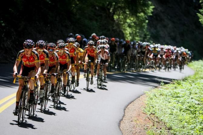 Kenda-5 Hour Energy keeping the pace high on the first climb.