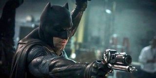 Ben Affleck's Batman with a grapple gun