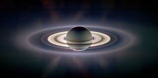 Saturn's Rings Seen by Cassini Probe