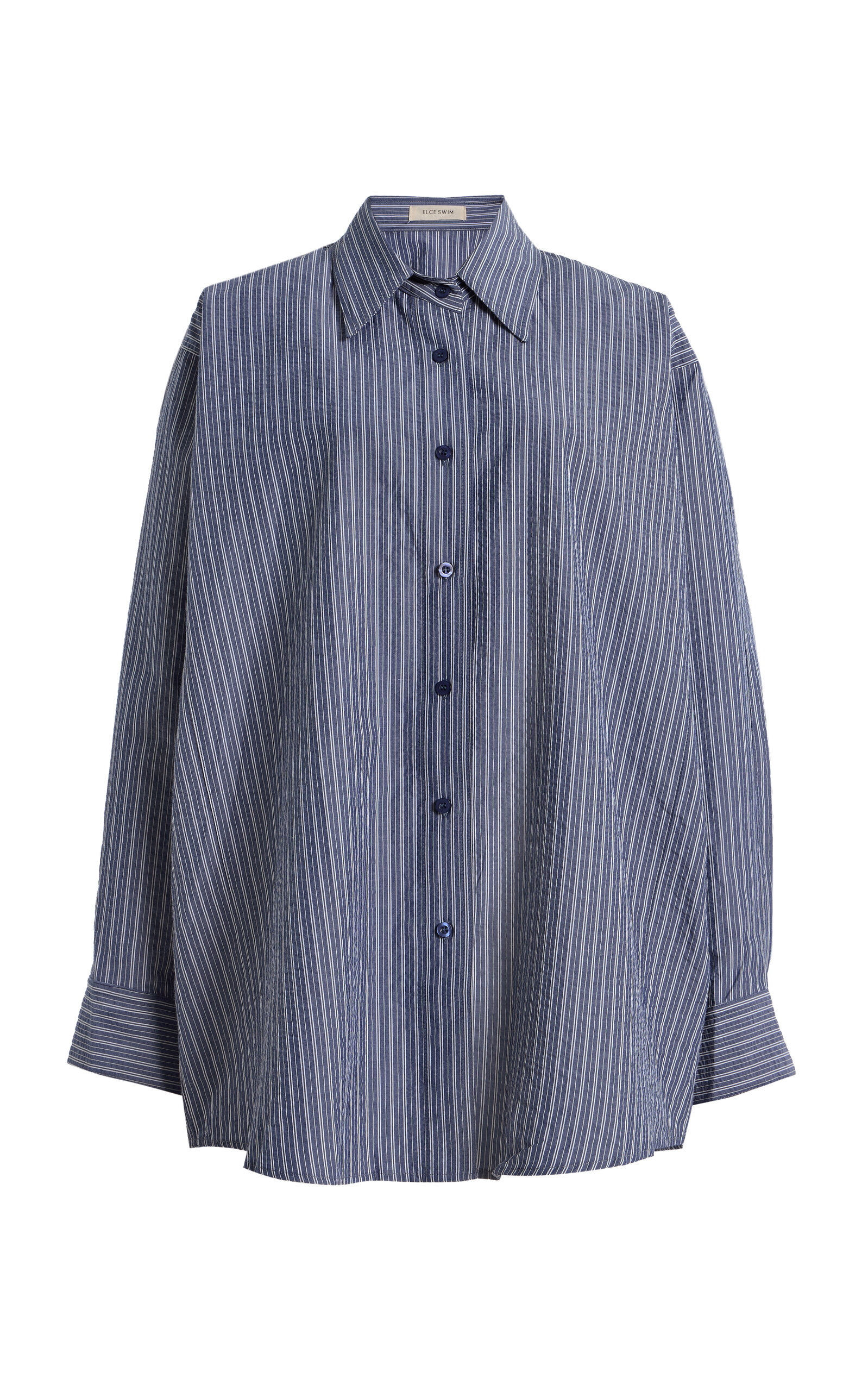 Exclusive Ime Striped Cotton-Blend Shirt