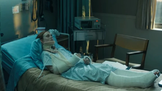 Max in the hospital in Stranger Things.