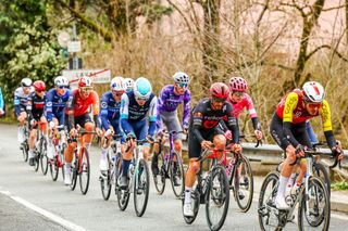 French Julian Alaphilippe of Tudor Pro Cycling Team pictured in action during stage seven of the 83th edition of the Paris-Nice cycling race, 147,8 km from Nice to Auron, France, Saturday 15 March 2025. BELGA PHOTO DAVID PINTENS (Photo by DAVID PINTENS / BELGA MAG / Belga via AFP)